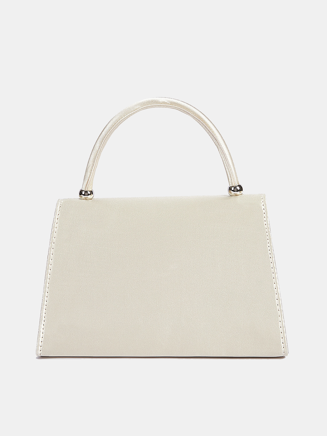 Luckcus Satin Elegance Crystal Bloom Clutch