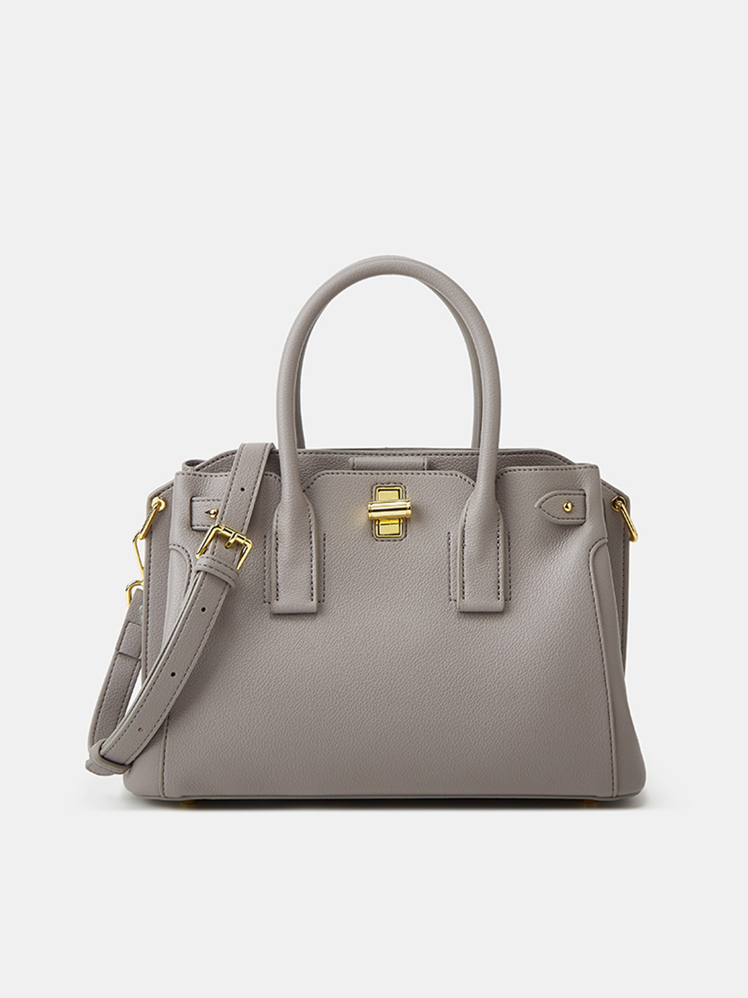 Luckcus Structured Leather East-West Tote