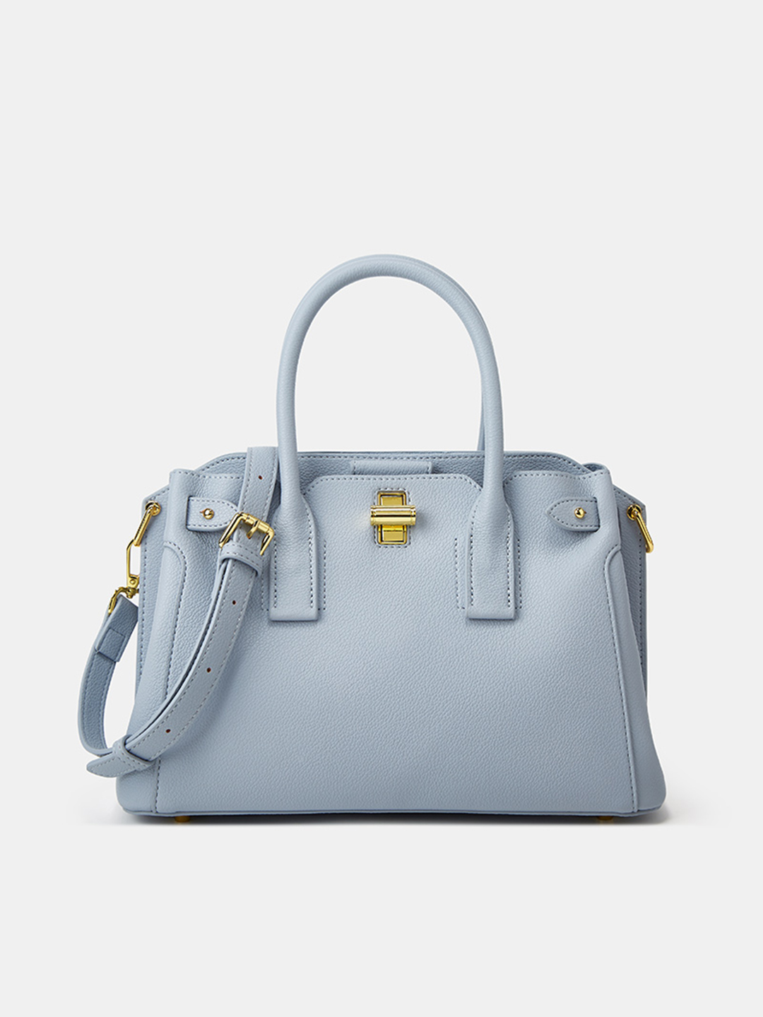 Luckcus Structured Leather East-West Tote