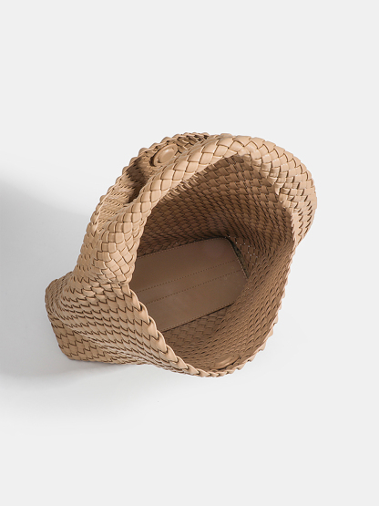 Luckcus Slouch Woven Tote Bag Featuring Artisanal Grace