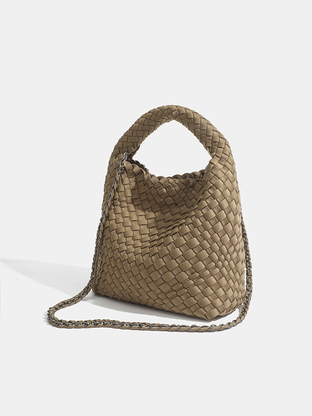 Luckcus Mini Woven Handheld Mini Bag in Delicate Grace