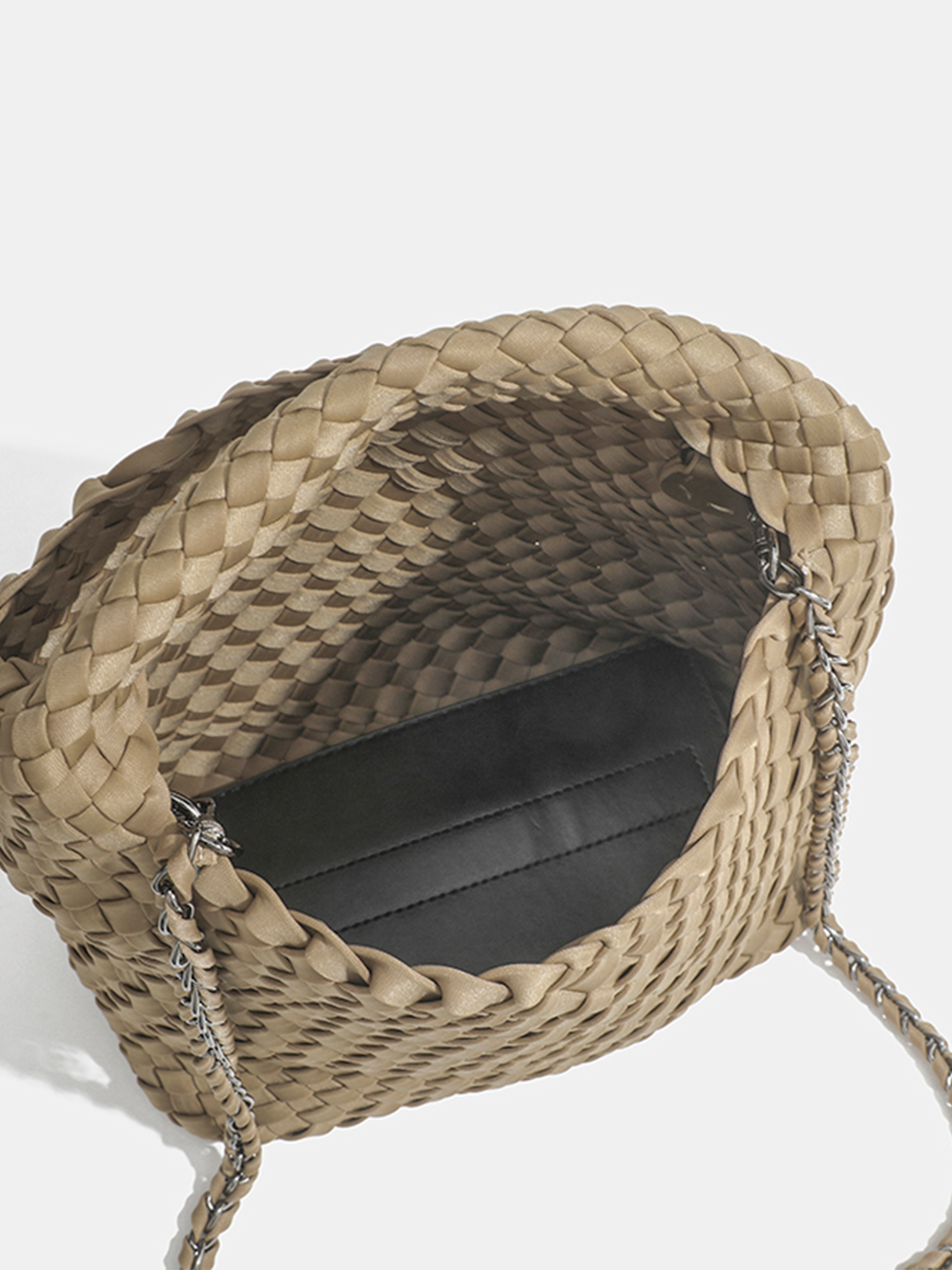 Luckcus Mini Woven Handheld Mini Bag in Delicate Grace