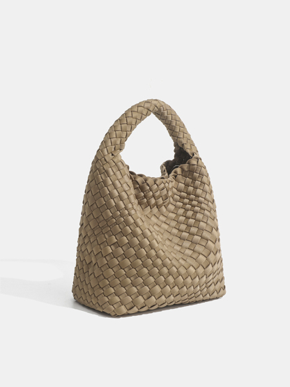 Luckcus Mini Woven Handheld Mini Bag in Delicate Grace