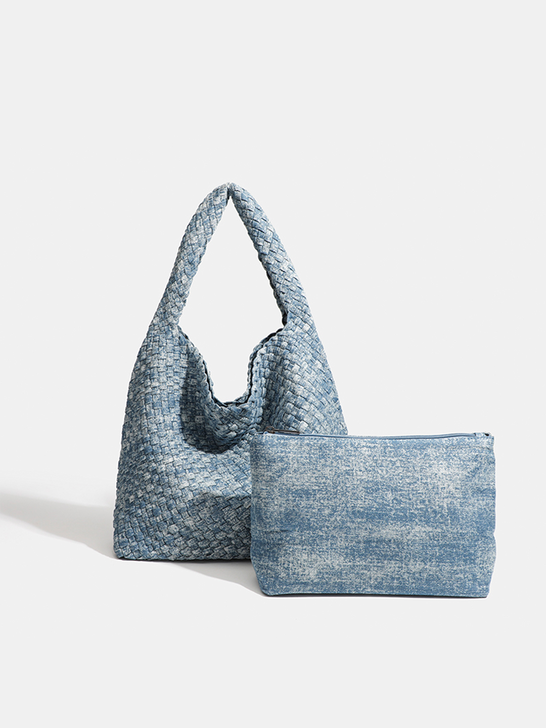 Luckcus Denim Roomy Tote