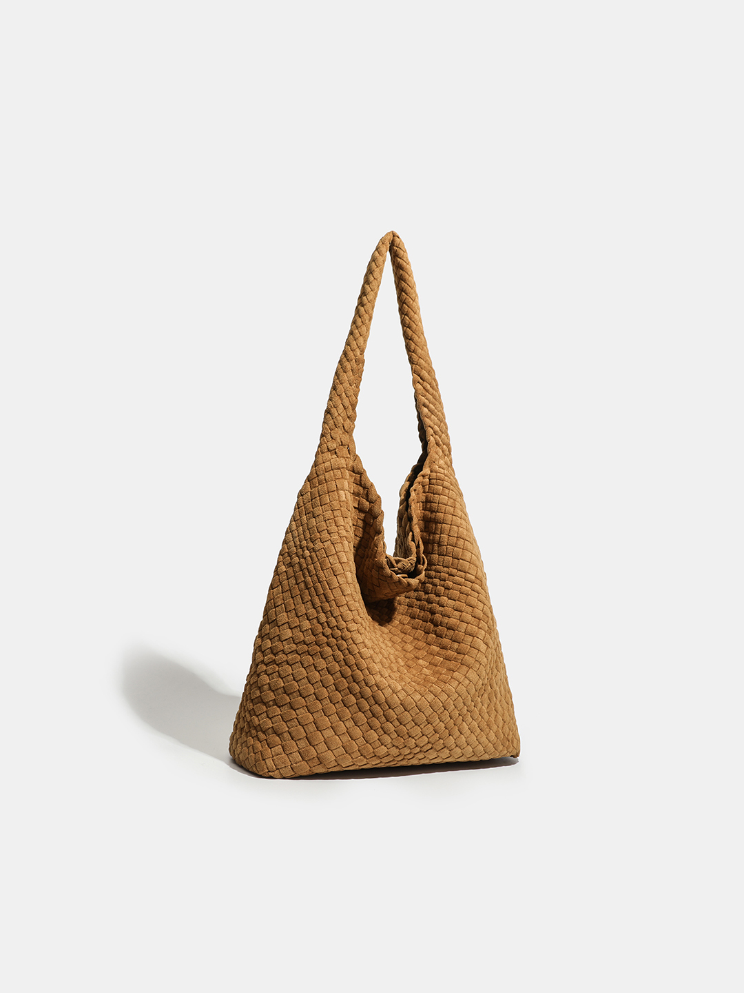 Luckcus Romantic Velvet Puffy Woven Mini Tote