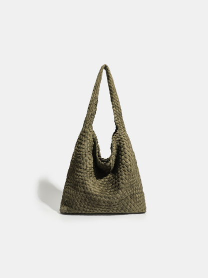 Luckcus Romantic Velvet Puffy Woven Mini Tote