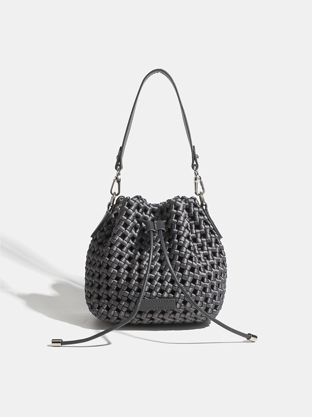 Luckcus Small Intricate Cinch Handheld Mini Bag in Subtle Opulence