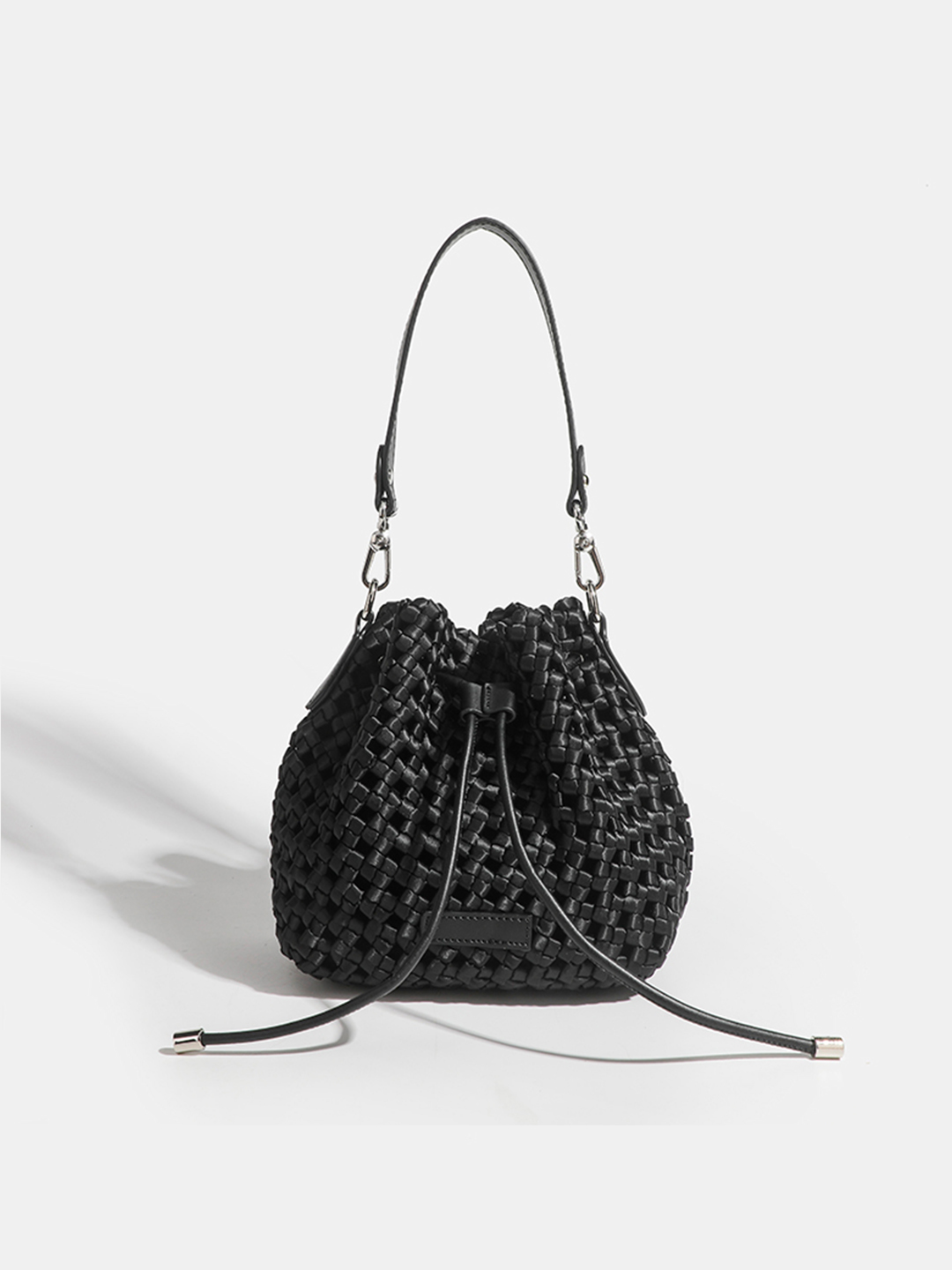 Luckcus Small Intricate Cinch Handheld Mini Bag in Subtle Opulence