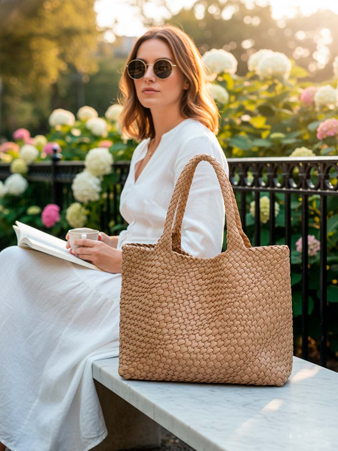 Luckcus Roomy Handwoven Shoulder Bag with Timeless Capacity