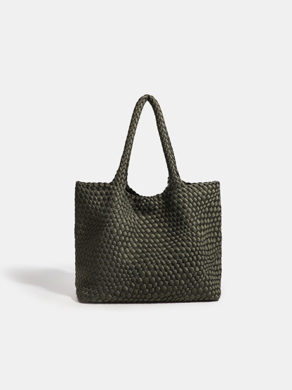 Luckcus Roomy Handwoven Shoulder Bag with Timeless Capacity