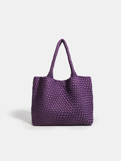Luckcus Roomy Handwoven Shoulder Bag with Timeless Capacity