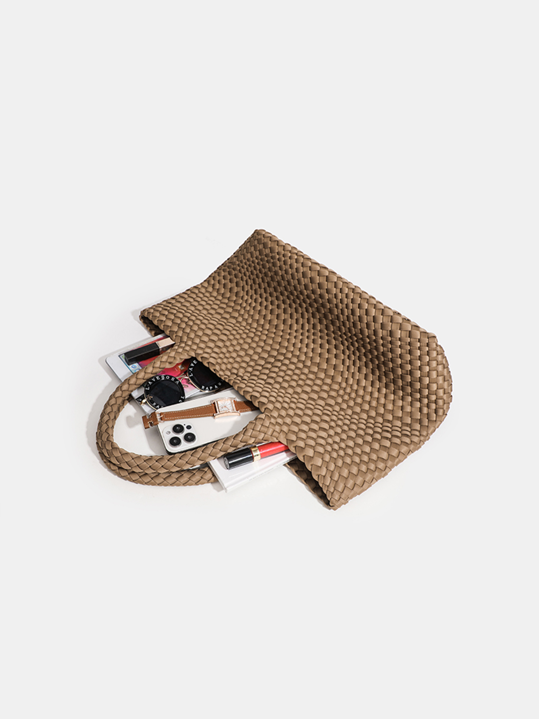 Luckcus Roomy Handwoven Shoulder Bag with Timeless Capacity