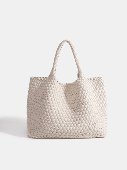 Luckcus Roomy Handwoven Shoulder Bag with Timeless Capacity
