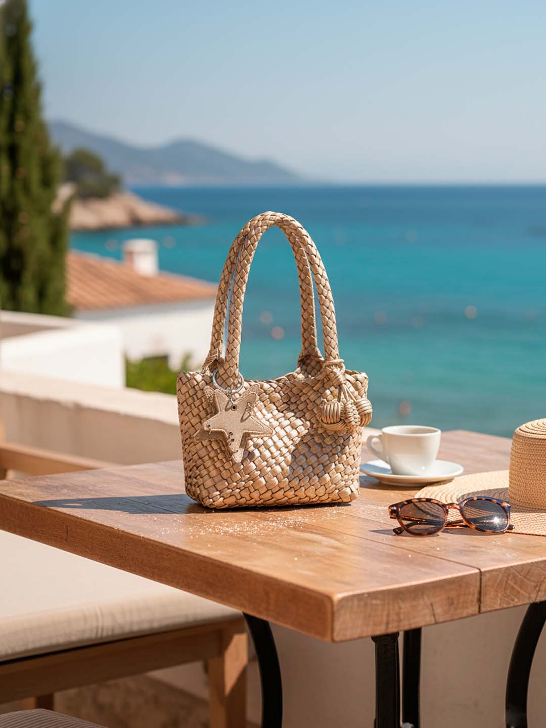 Luckcus Handwoven Chic Mini Tote