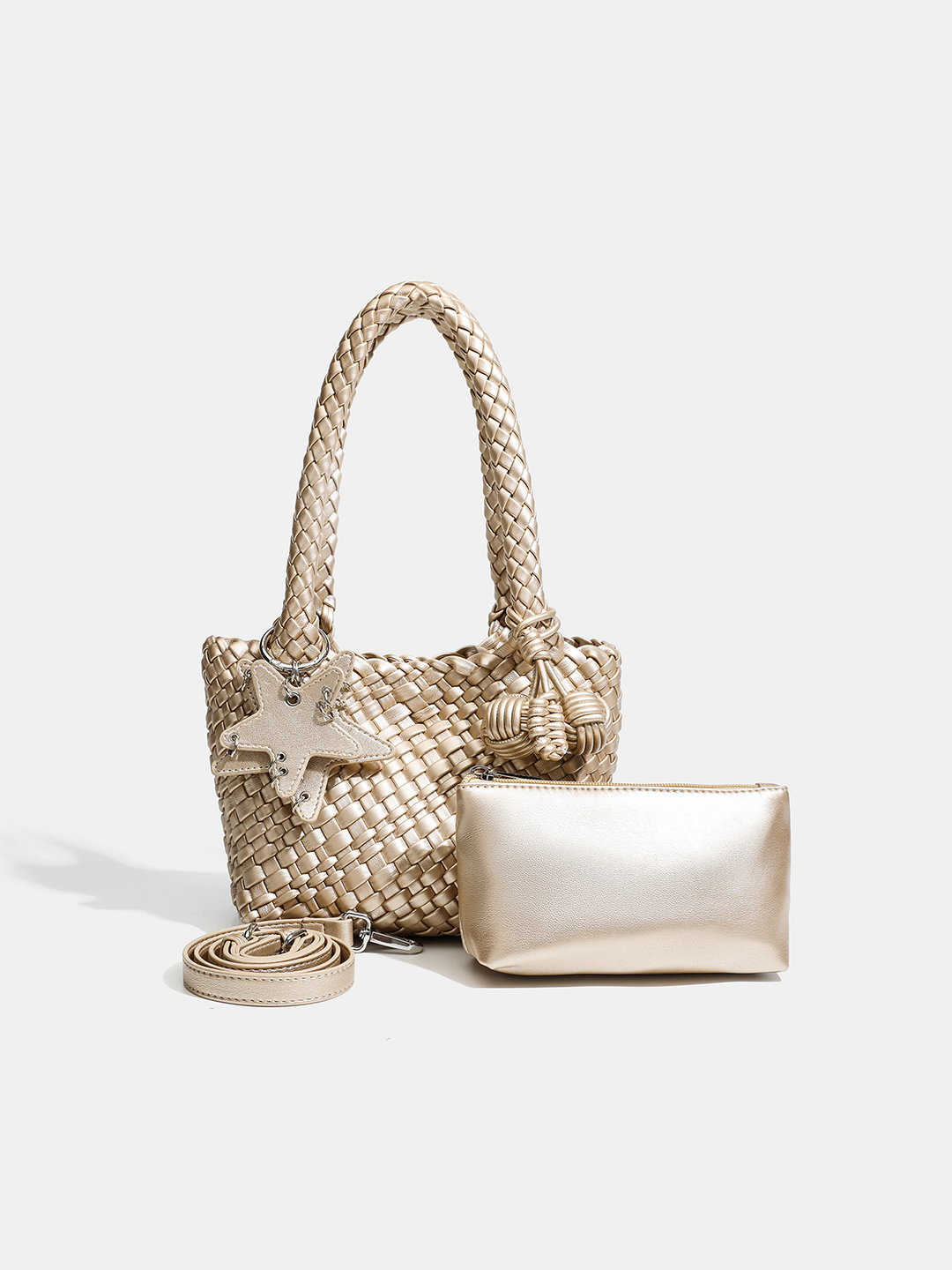 Luckcus Handwoven Chic Mini Tote