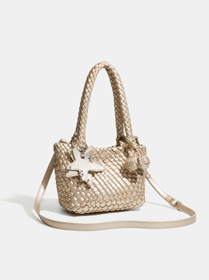 Luckcus Handwoven Chic Mini Tote