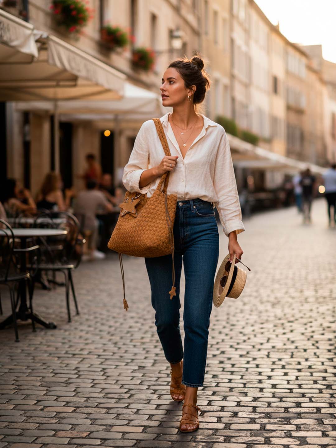 Luckcus Minimalist Velvety Flat-Bottom Bag