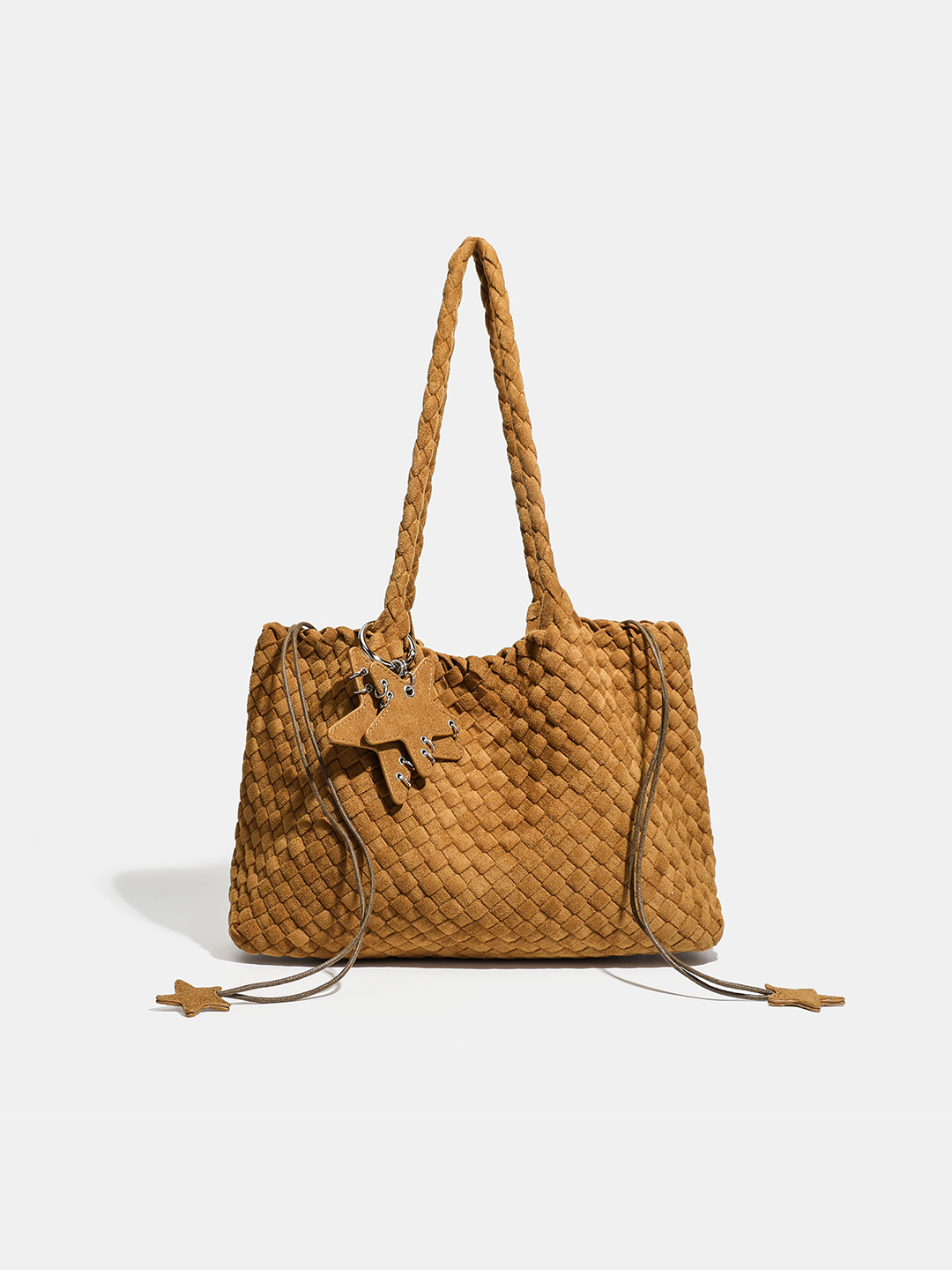 Luckcus Minimalist Velvety Flat-Bottom Bag