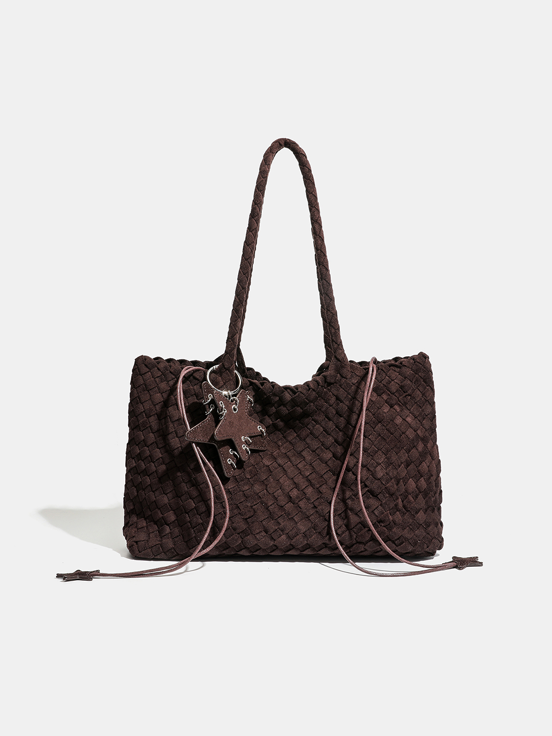 Luckcus Minimalist Velvety Flat-Bottom Bag