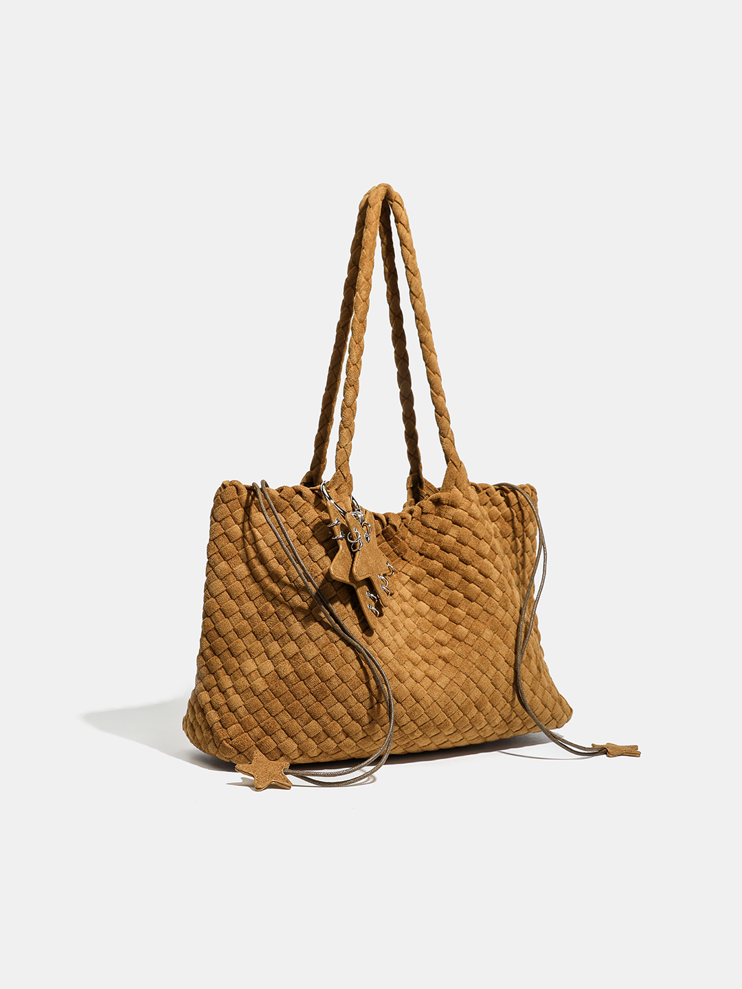 Luckcus Minimalist Velvety Flat-Bottom Bag