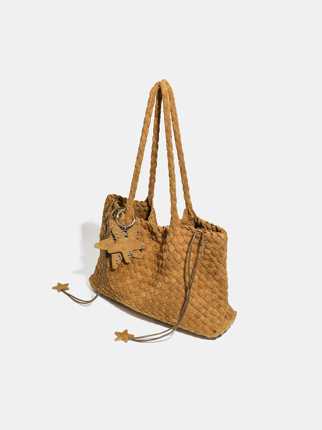 Luckcus Minimalist Velvety Flat-Bottom Bag