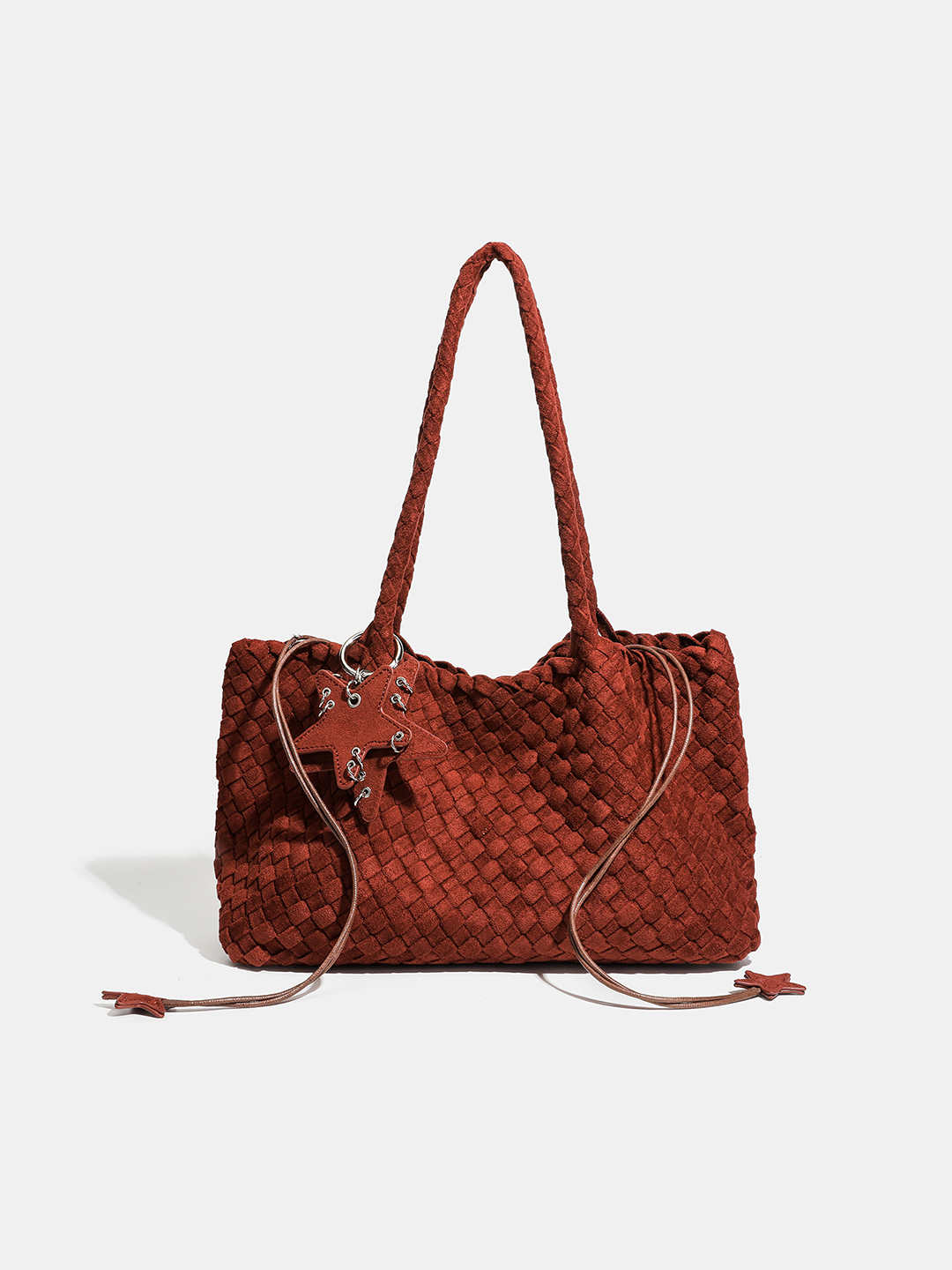 Luckcus Minimalist Velvety Flat-Bottom Bag