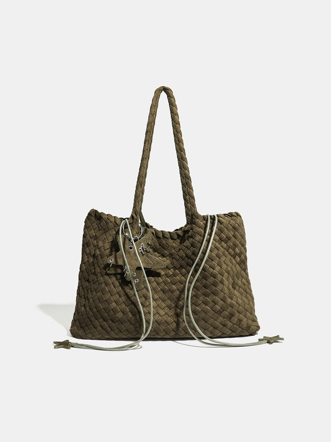 Luckcus Minimalist Velvety Flat-Bottom Bag