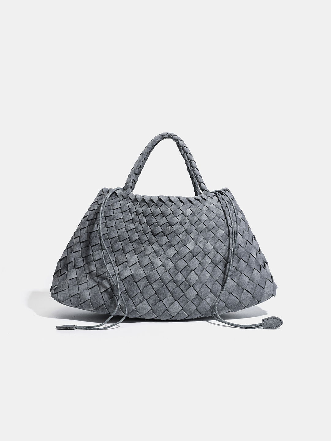Luckcus Handwoven Drawstring Trapezoid Tote