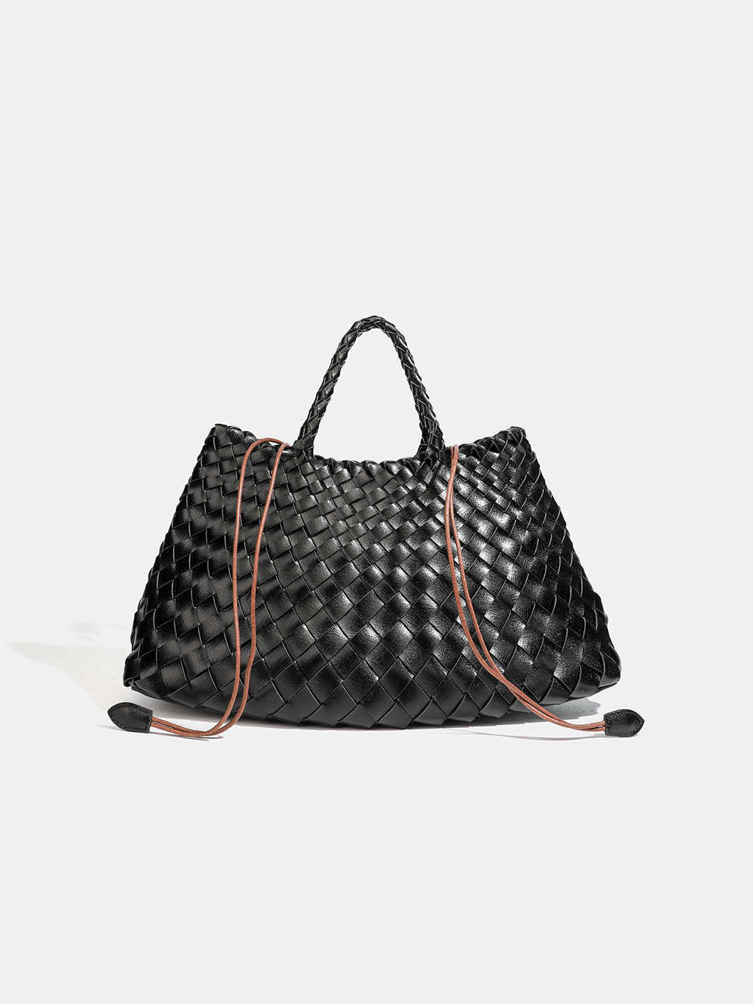 Luckcus Elegant Handcrafted Trapezoid Tote