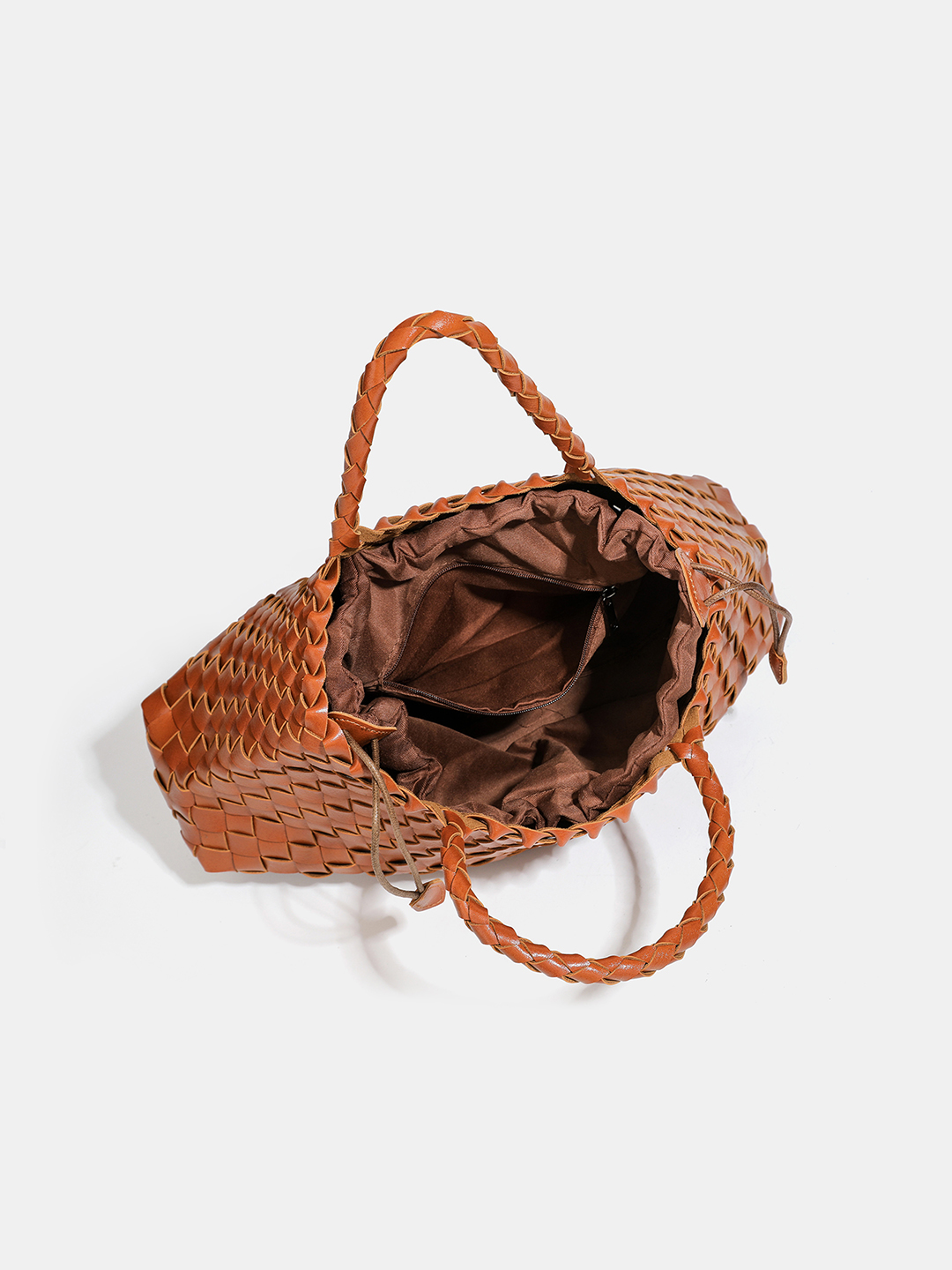 Luckcus Elegant Handcrafted Trapezoid Tote