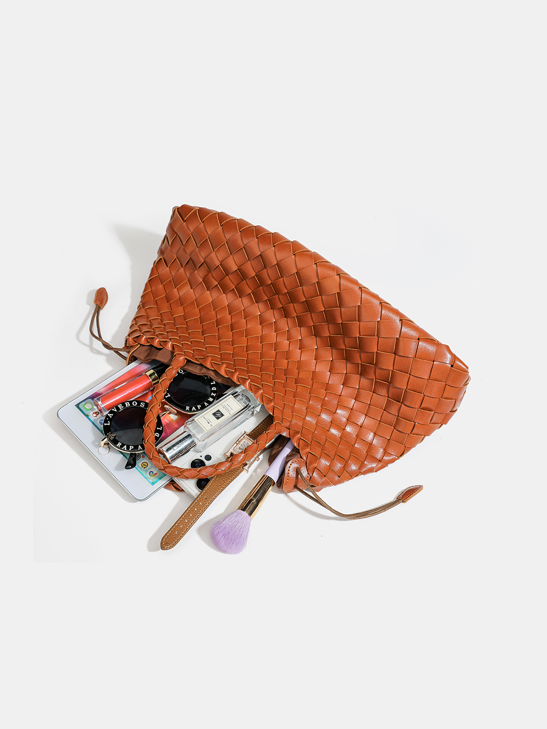 Luckcus Elegant Handcrafted Trapezoid Tote