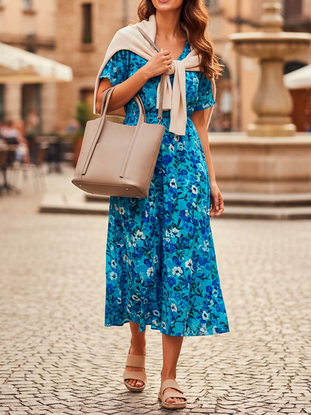 Luckcus Minimalist Leather Handbag with Seam Lines