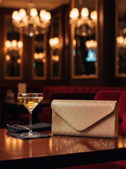 Luckcus Galaxia Sparkle Clutch