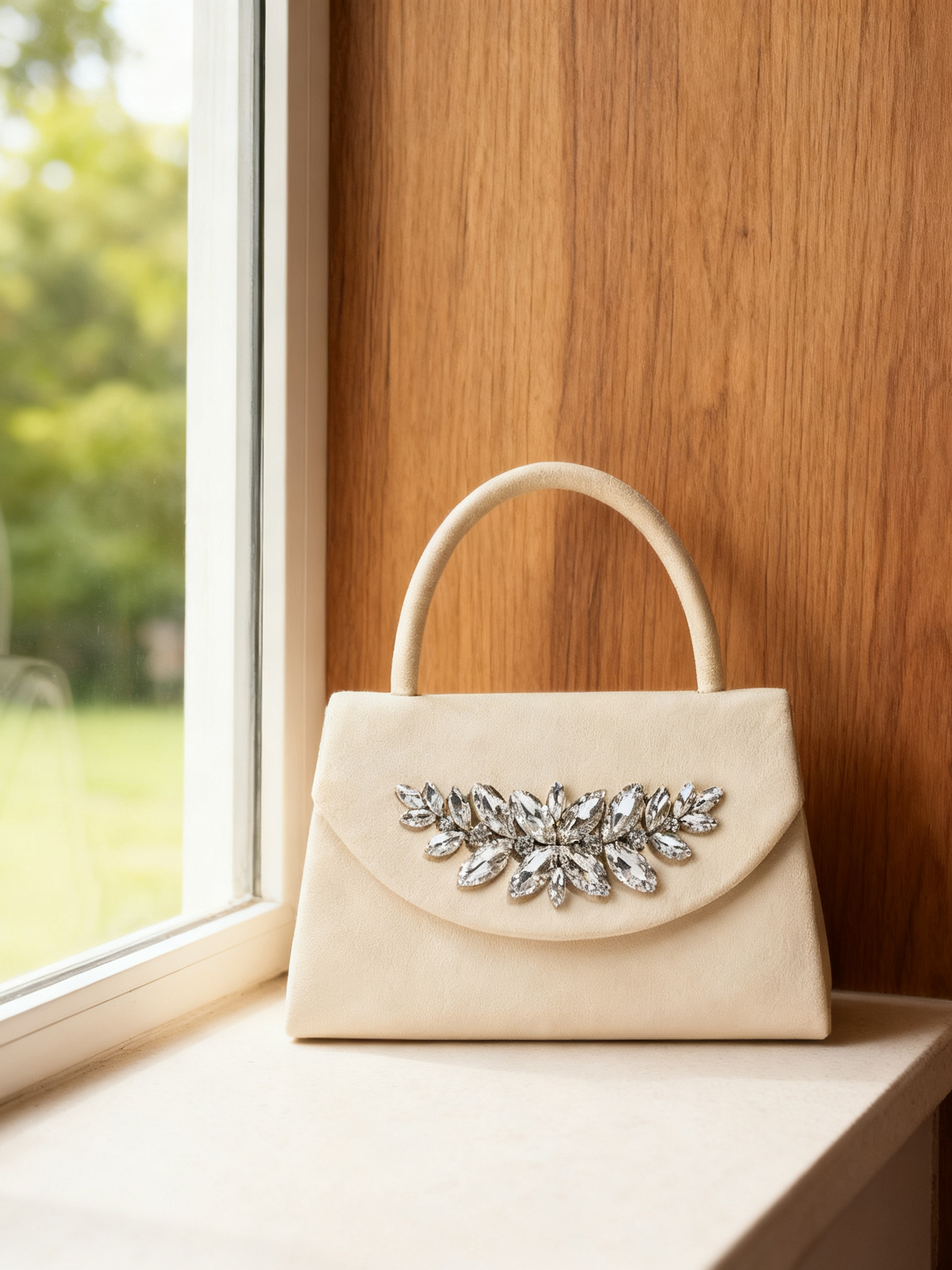 Luckcus Crystal Laurel Clutch