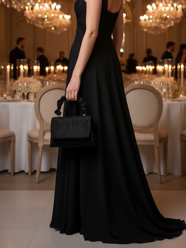 Luckcus Plissé Cloud Clutch