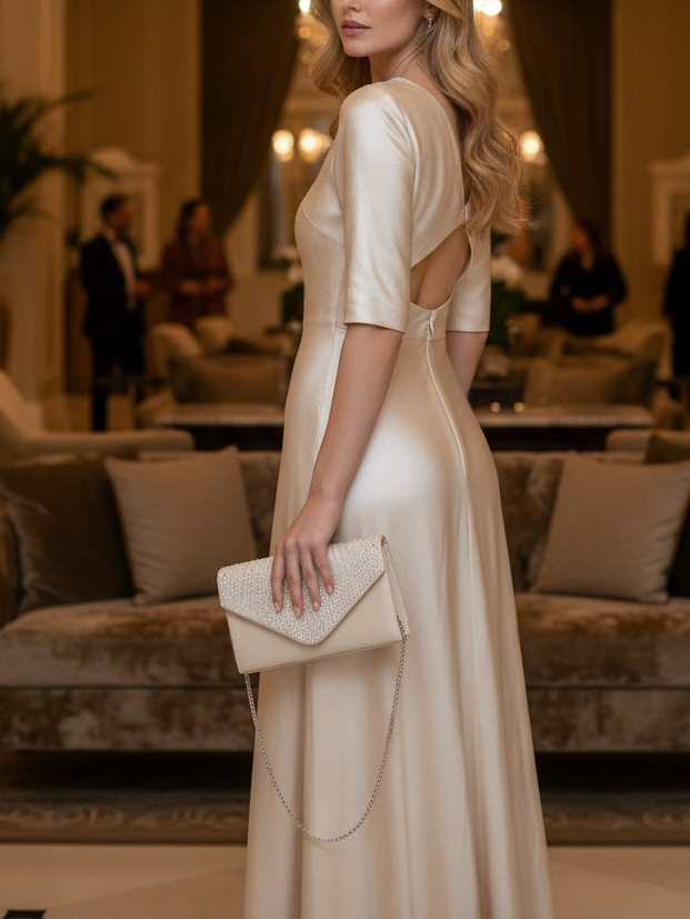 Luckcus Stardust Cascade Envelope Clutch