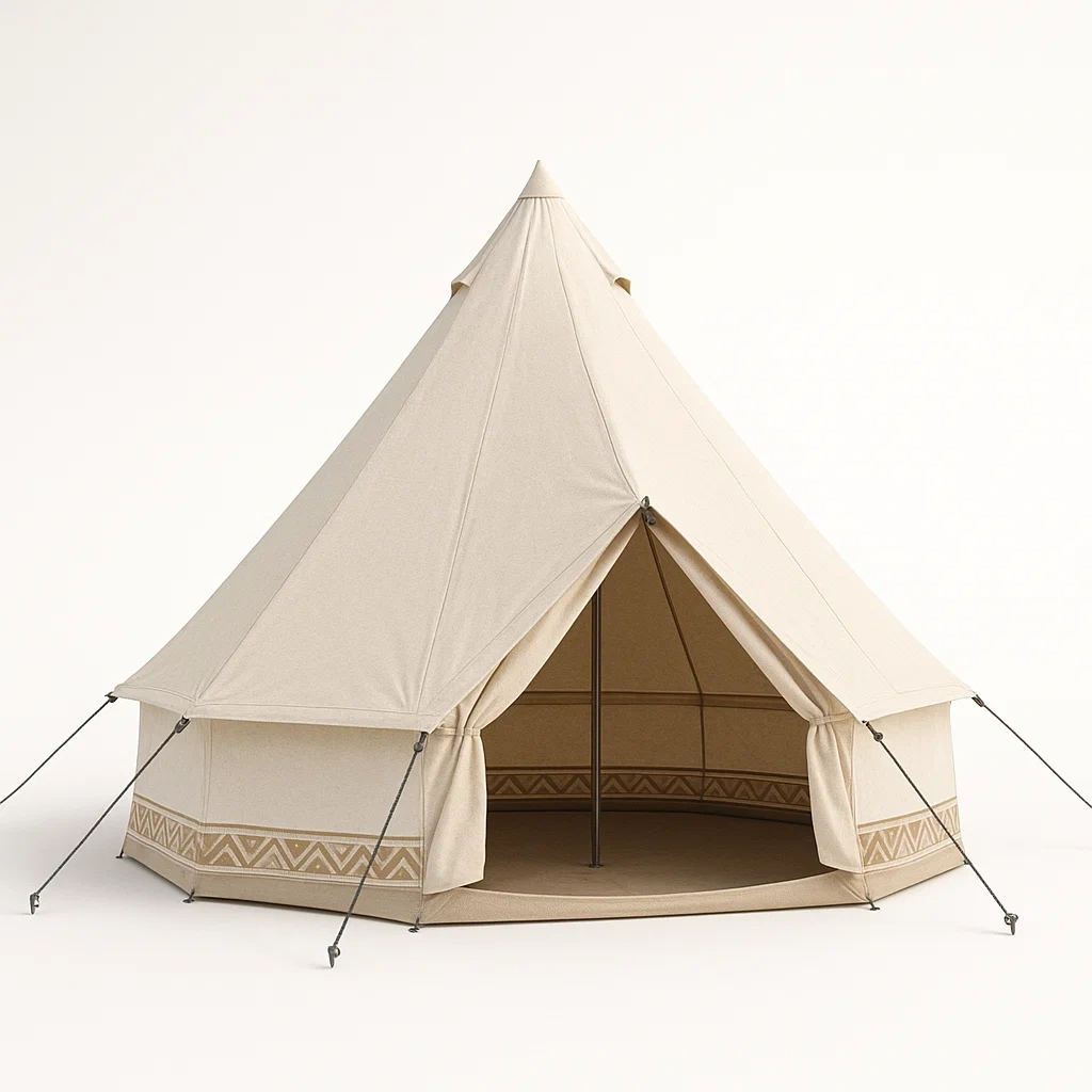 Tienda de campaña de algodón beige