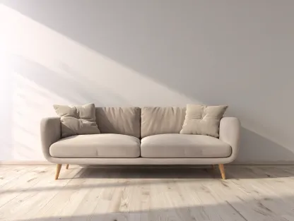 Sofá 2 plazas tapizado beige 180x85x80cm - estilo minimalista con patas de madera