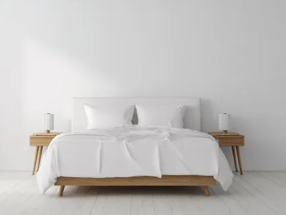 Cama doble, estructura de roble, 200x160x100 cm - estilo moderno y minimalista