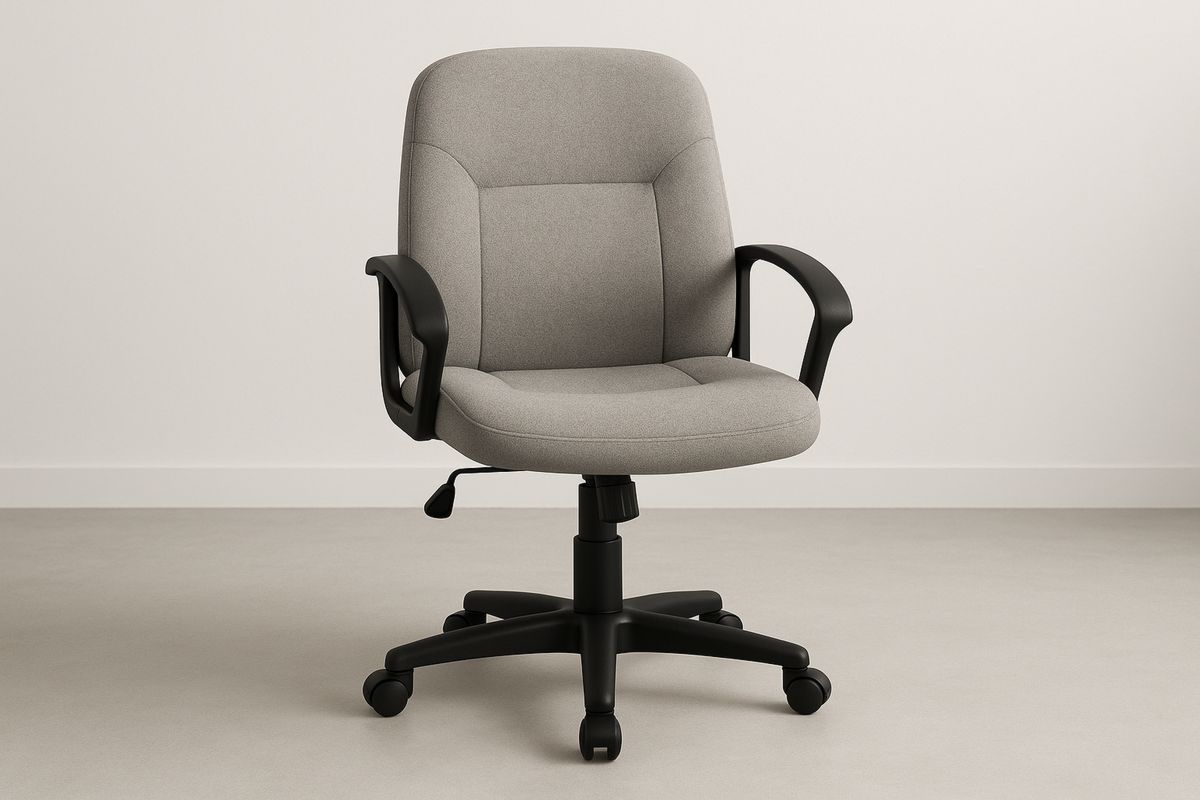 Drehstuhl Polyester Grau Höhenverstellbar