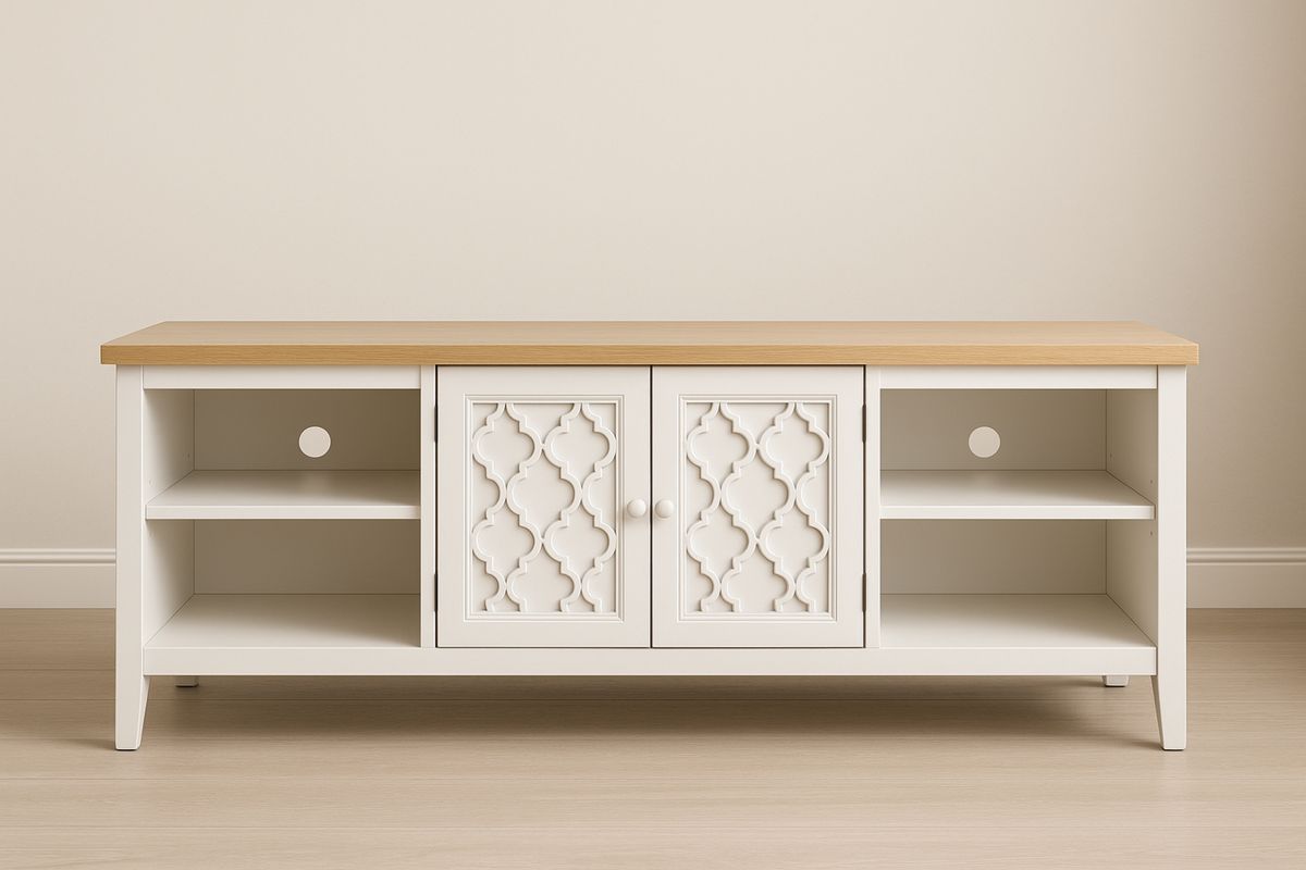 TV-Möbel aus MDF mit Kiefernholzplatte 150x50x45cm