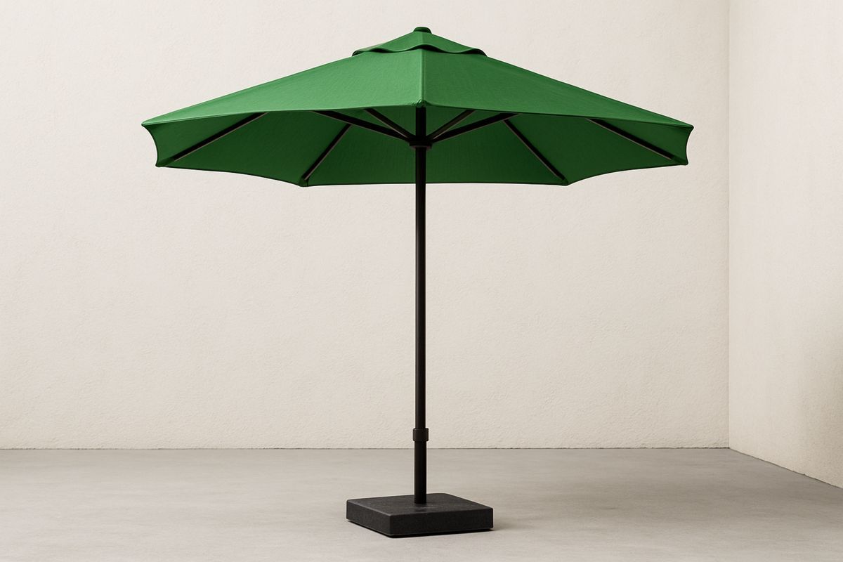 Gartenschirm Polyester Rund Ø300 cm Grün