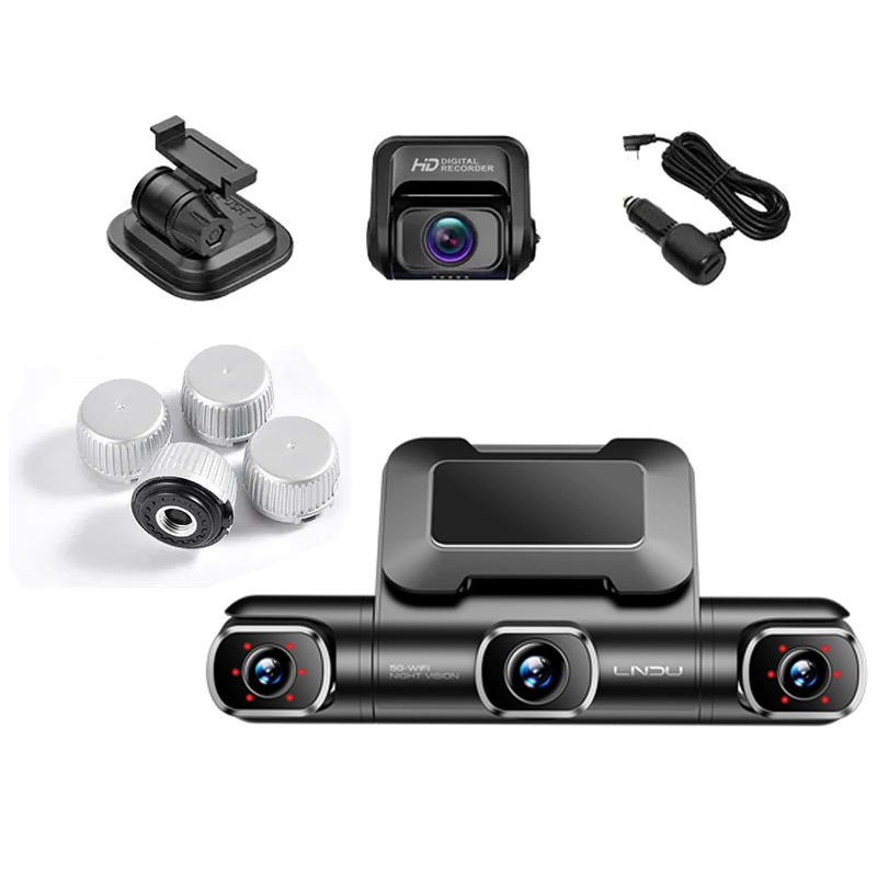 Lingdu M660 autós kamera első és hátsó négyobjektívvel, 4K ultra nagy felbontás, 360 fokos panoráma HD nézet, holtterek nélkül, parkolásfigyelés, 2025-ös új modell, kábelezést nem igényel.