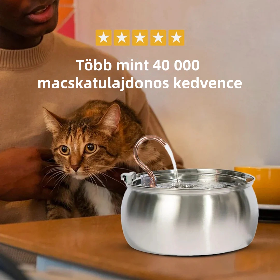 😻😻KittySpout™ Vezeték nélküli Itató - Egészséges és Boldog Macska Készlet
