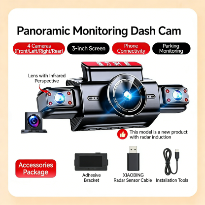 Garmin 2026 Négykamerás Panoráma Autós Kamerarendszer — Maximális Védelem és Okos Vezetés, Minden Egyes Úton