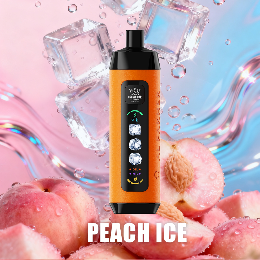 Jednorazówka Al Fakher Crown Bar 15K | Ładowana | Ice Adjust | 15000 Puffs | 0.5% (5mg) | 22ml