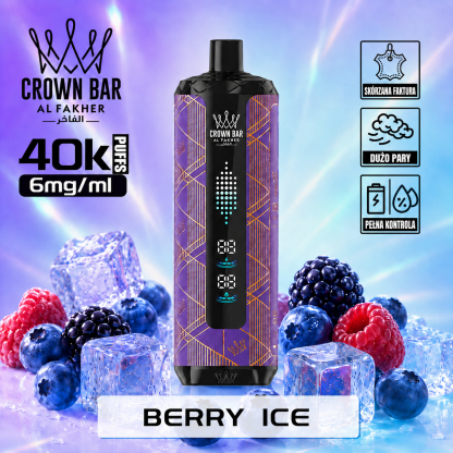 Al Fakher Crown Bar 40K Mega Max | 40000 Puffs | Dłużej działa, rzadziej wymieniasz | 6mg