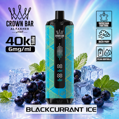 Al Fakher Crown Bar 40K Mega Max | 40000 Puffs | Dłużej działa, rzadziej wymieniasz | 6mg