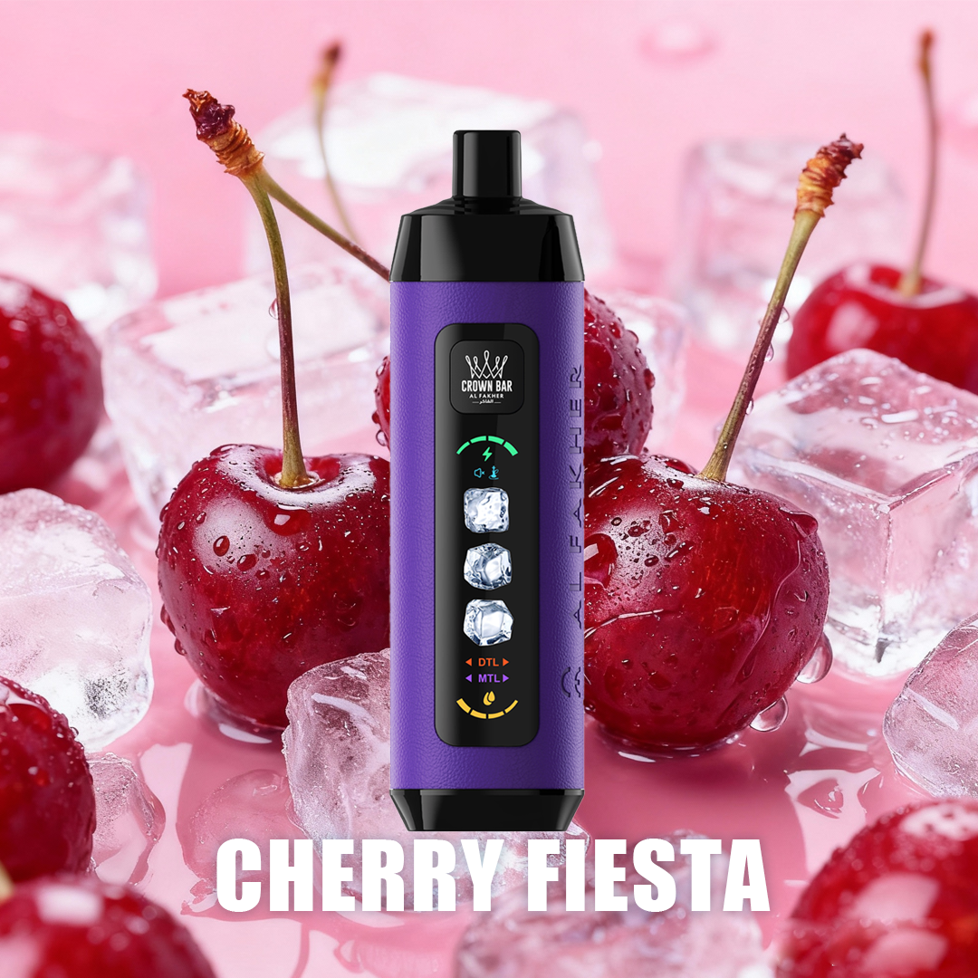 Cherry Fiesta - 15000 Puffs Ice Adjust Al Fakher Crown Bar