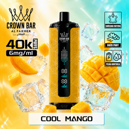 Al Fakher Crown Bar 40K Mega Max | 40000 Puffs | Dłużej działa, rzadziej wymieniasz | 6mg